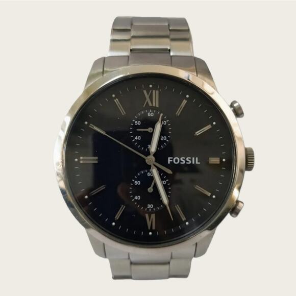 Fossil FS5546 Townsman Chronograph Silver-Tone Stainless Steel Watch - Picture 3 of 4